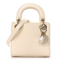 Lizard Mini Lady Dior Latte