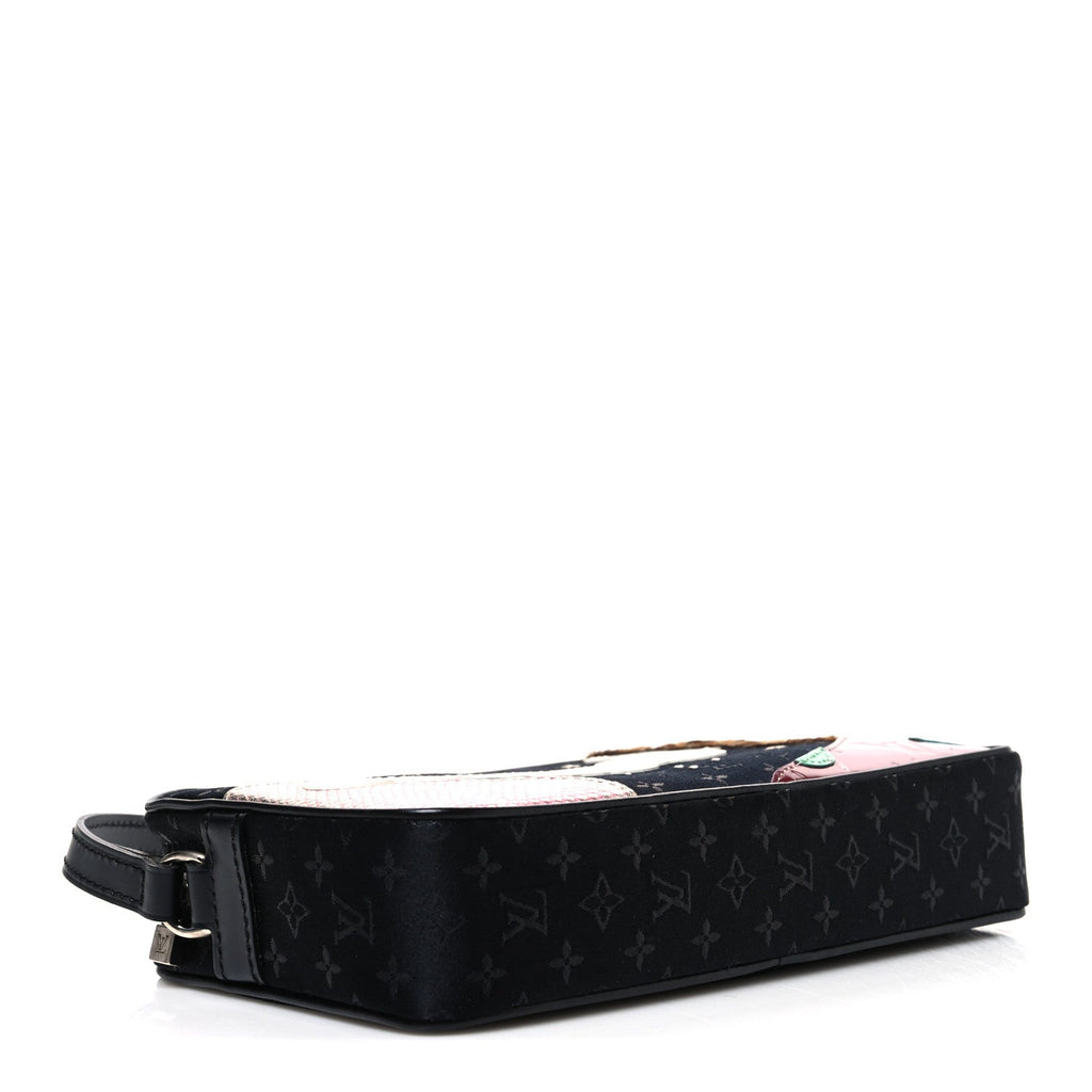 Satin Mini Monogram Conte De Fees Pochette Black