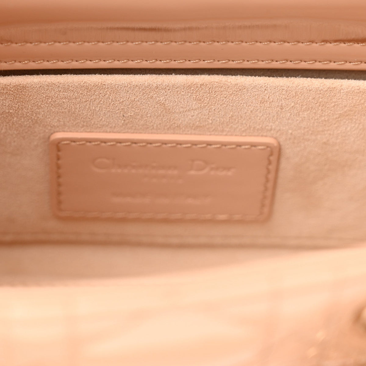 Patent Cannage Small Lady D-Joy Beige