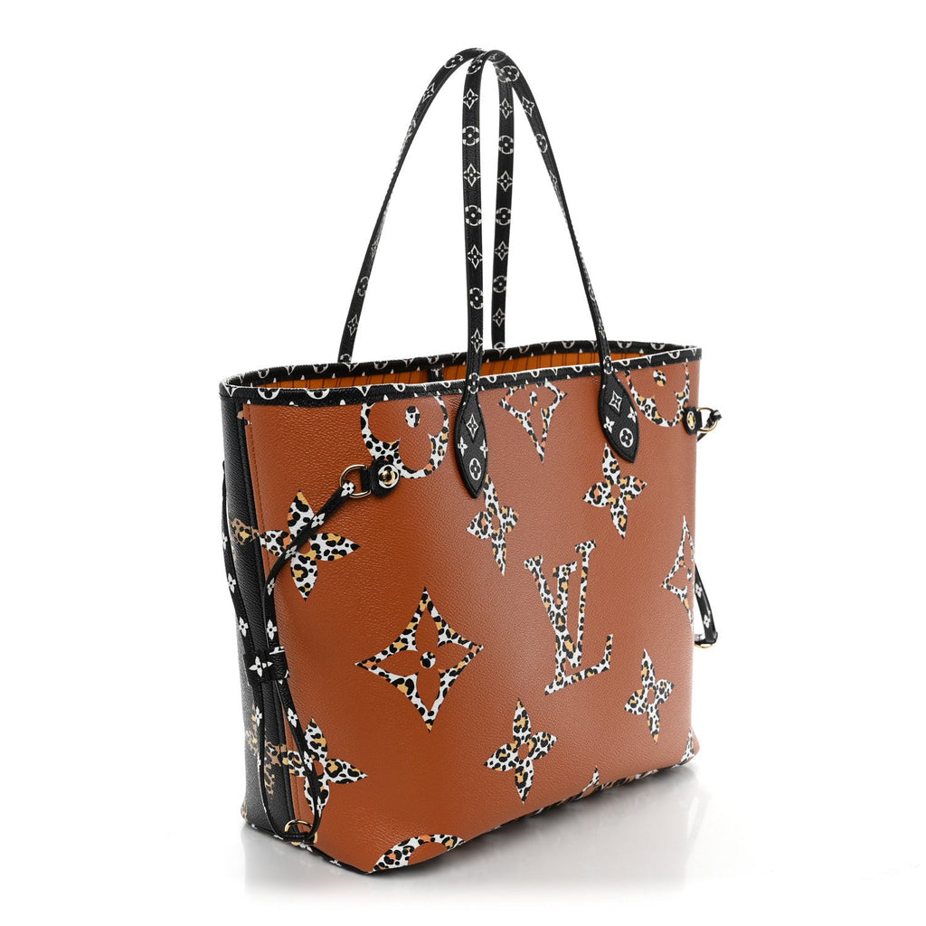 Monogram Giant Jungle Neverfull MM Black