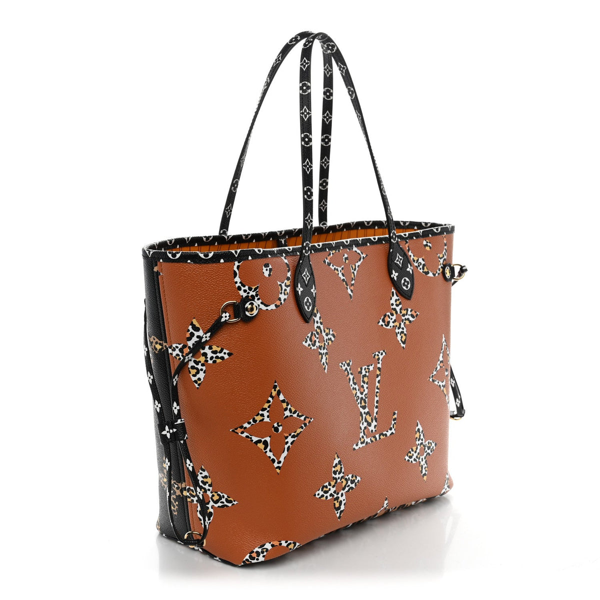 Monogram Giant Jungle Neverfull MM Black
