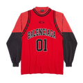 Balenciaga Basketball Series Long Sleeve Jersey Red/Black
