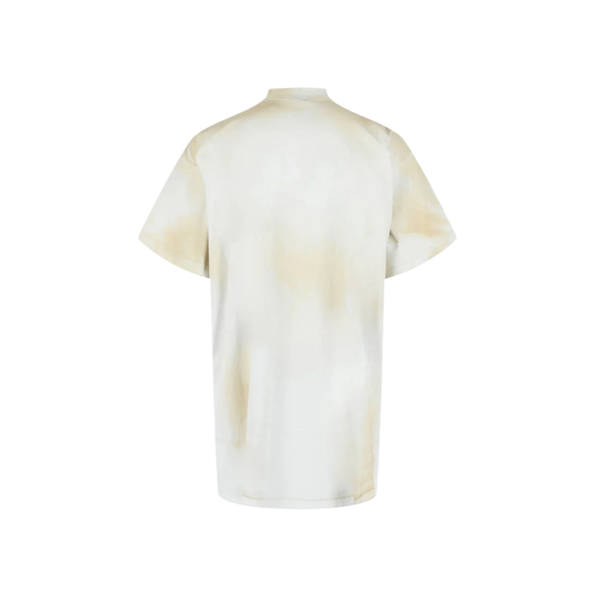 Balenciaga Oversized Embroidered Skater T shirt Dirty White