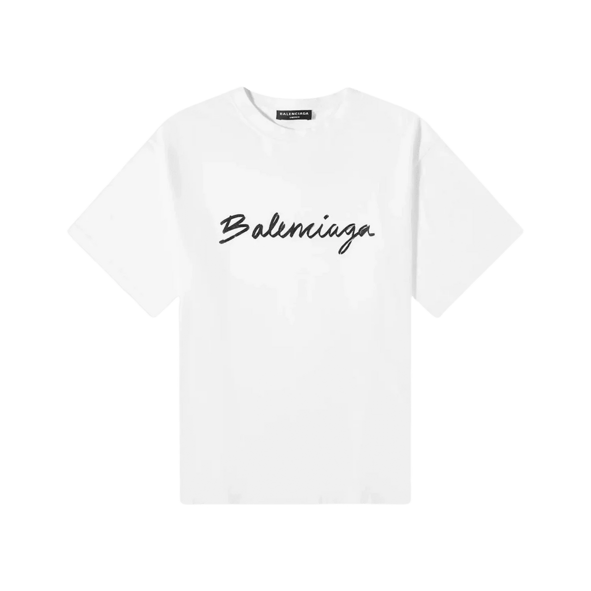 Balenciaga Script Logo T-shirt White/Black