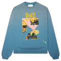 Paly Hollywood Still Life Crewneck Hoodie Blue