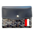 Goyard Saint Gabriel Painted Wallet Navy Blue