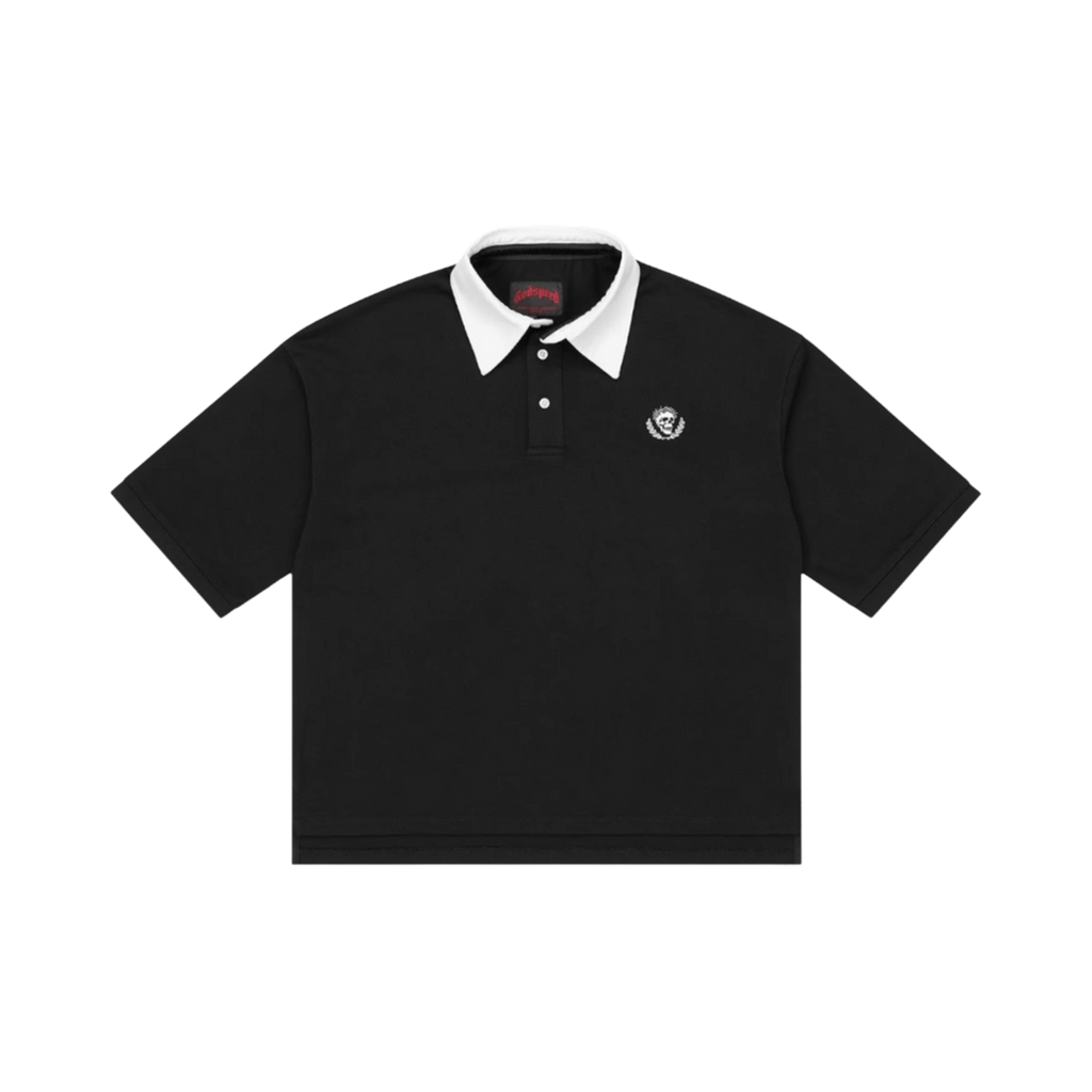 Godspeed Victor Minimal Crest Polo 'Black'
