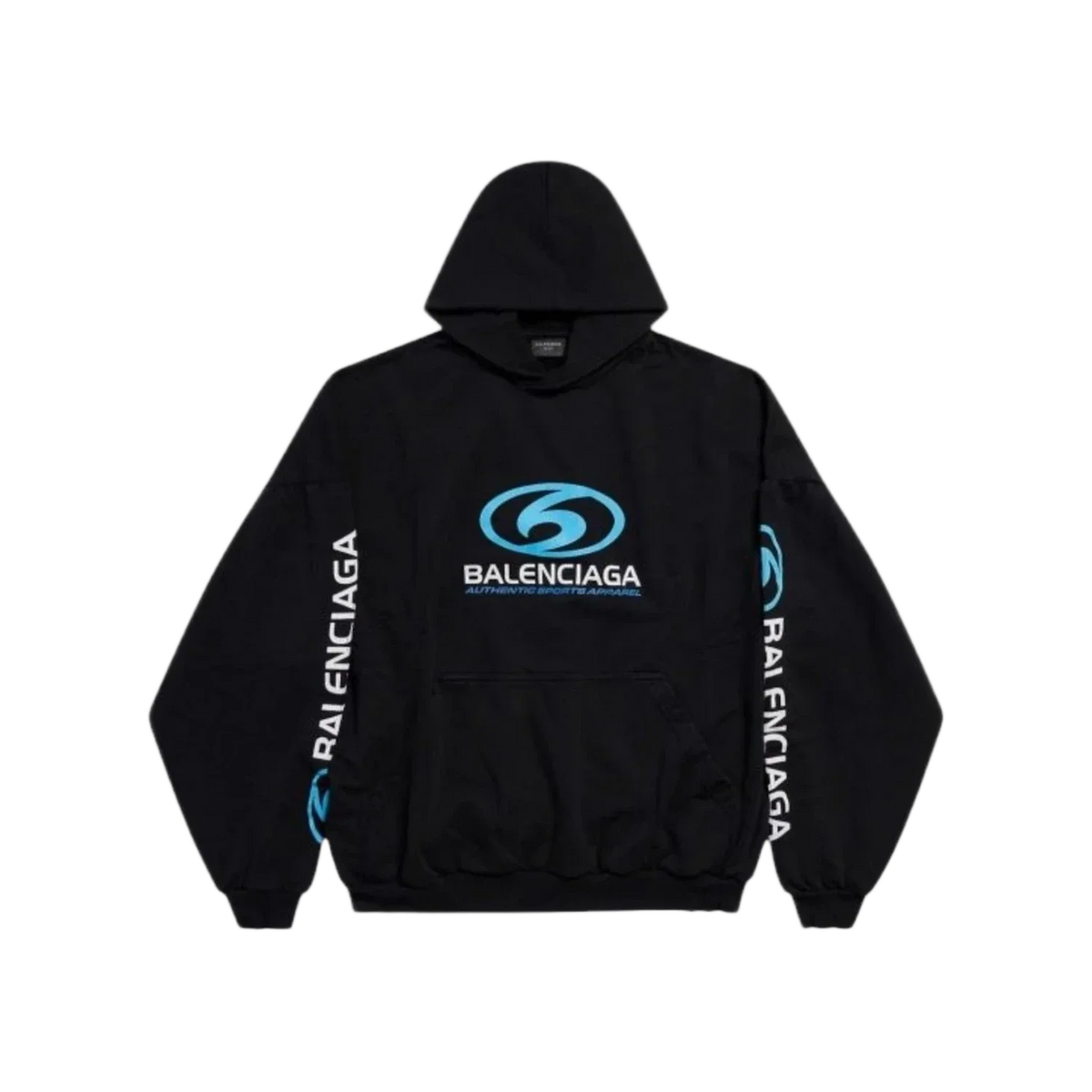 Balenciaga Surfer Logo Hoodie Black