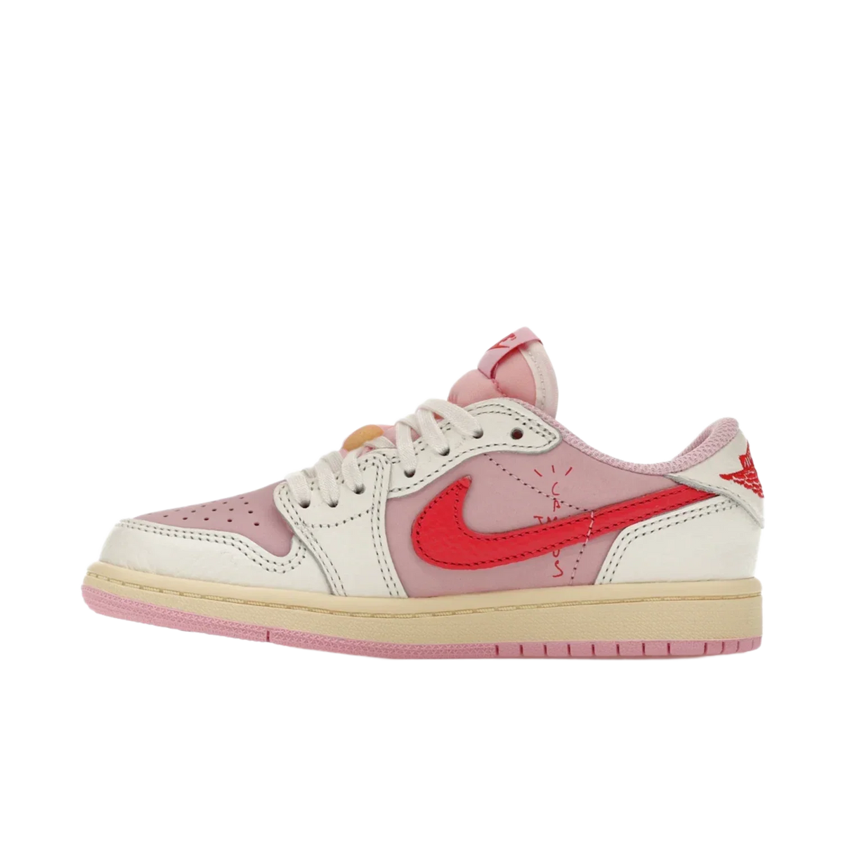 Jordan 1 Retro Low OG SP Travis Scott Sail Tropical Pink (PS)