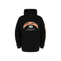 Balenciaga Oversized Logo Print Hoodie Black Orange