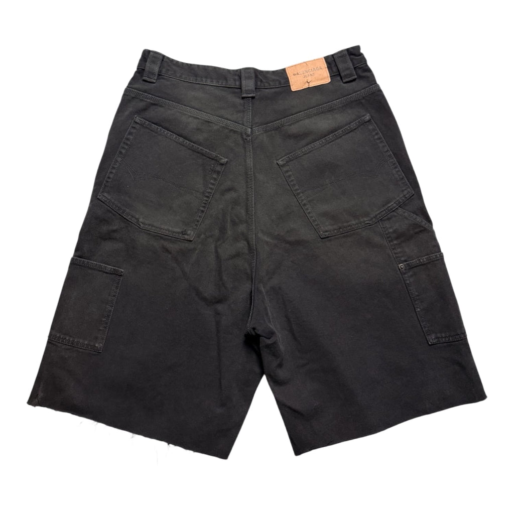Balenciaga Ripped Off Shorts Black