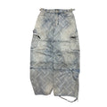 Balenciaga Bal Diagonal Allover Cargo Pants Dirty Blue