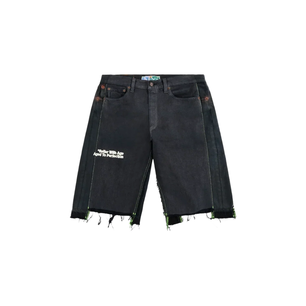 Better With Age Monroe Triple Wide Denim Shorts Black