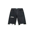 Better With Age Monroe Triple Wide Denim Shorts Black