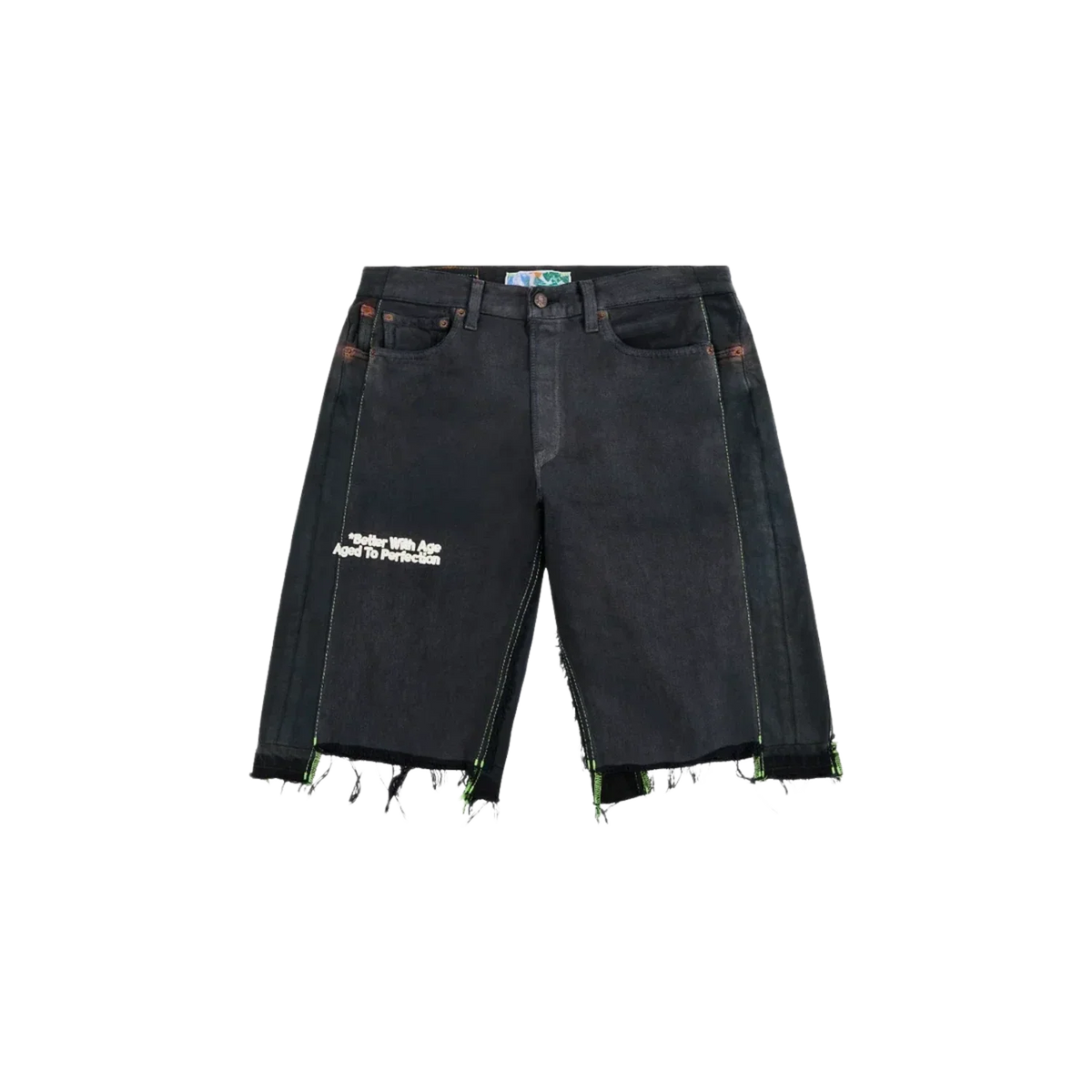 Better With Age Monroe Triple Wide Denim Shorts Black