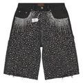 Birth Of Royal Child Diamond Jean Shorts Black