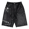 Paly Hollywood Holy Mountain Painted Leather Dbl Knee Short