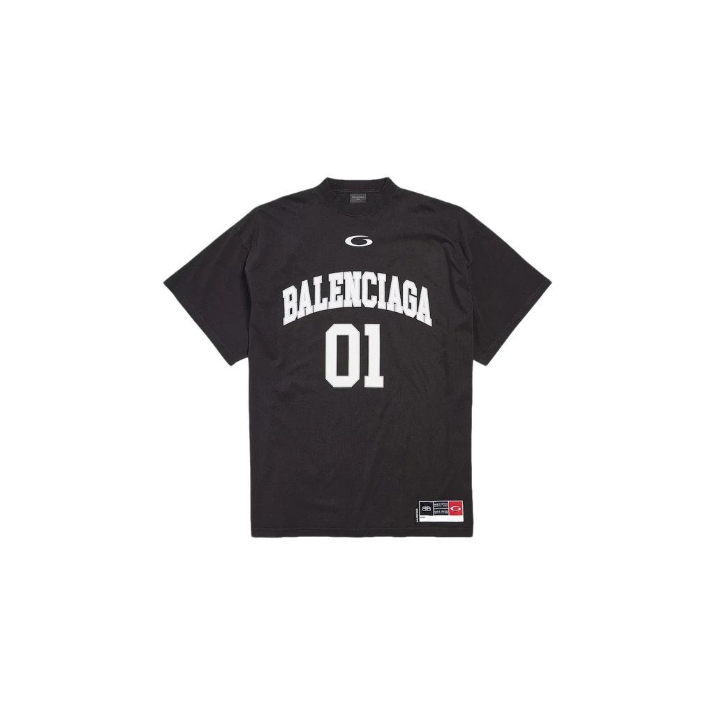 Balenciaga 01 Basketball Series T-Shirt Black/White