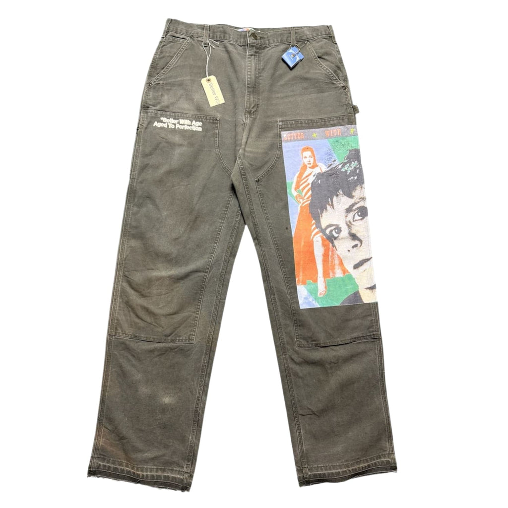 Better With Age Knucklehead Double Knee Carhartt Moss